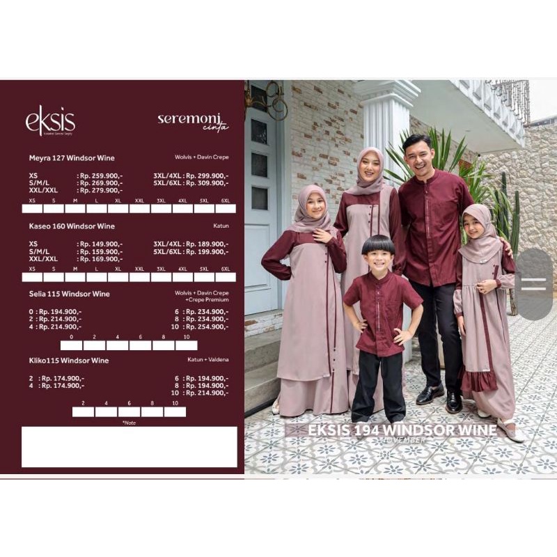 NEW SARIMBIT SEPLY EKSIS 194, WINDSOR WINE