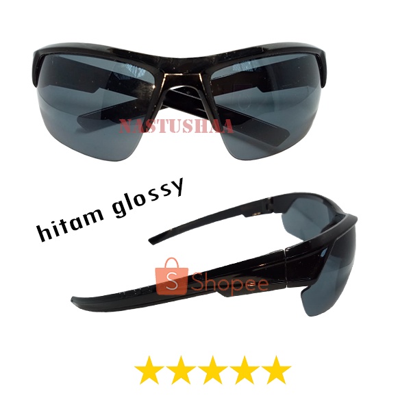 Kacamata Hitam Sepeda Olahraga Outdoor Motor Outdoor Bike Sporty Biker Goes Kacamata Fashion Untuk Pria Wanita Sport Anti UV