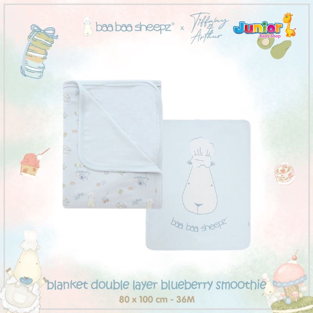 Baabaasheepz Double Layer Blanket X Tiffany&amp;Arthur Baabaachef - Selimut Anak BaaBaaSheepz