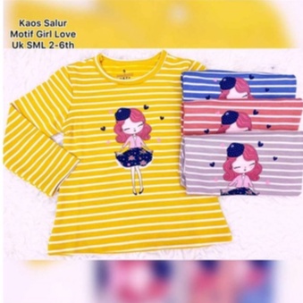 Kaos salur anak lengan panjang UNICRON usia 2th-12th