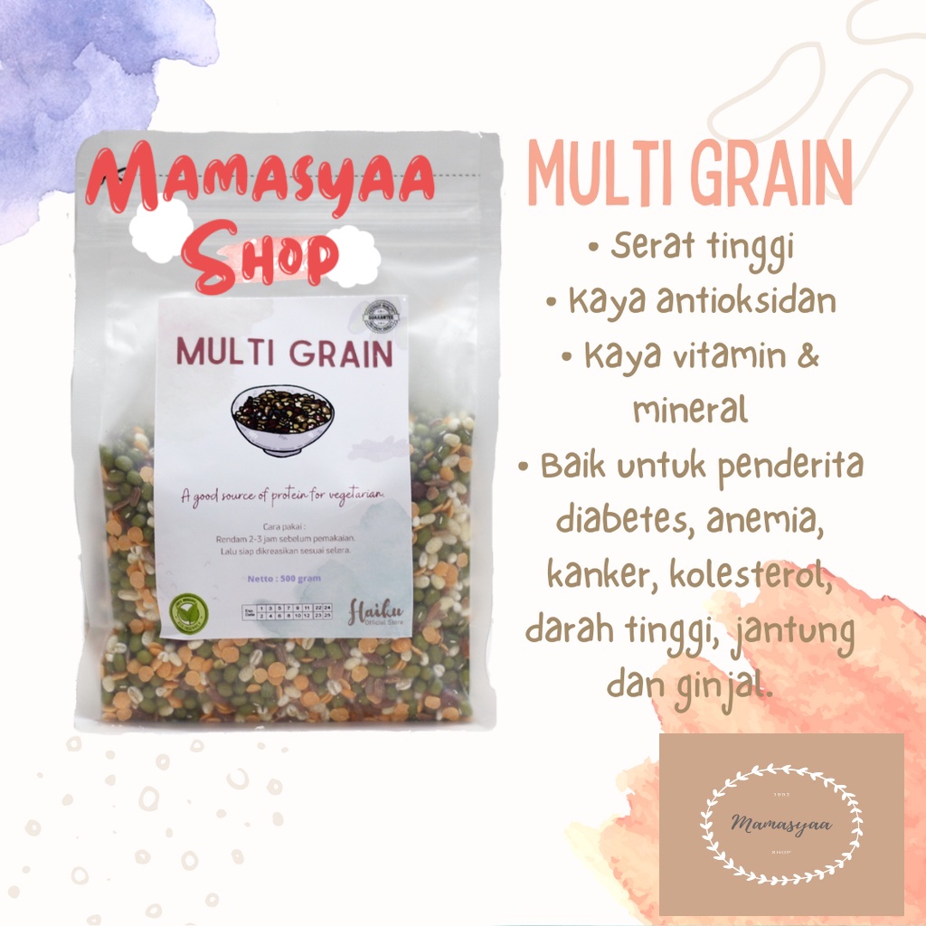 

Multigrain mix / multi grain tinggi nutrisi & serat 500 gram