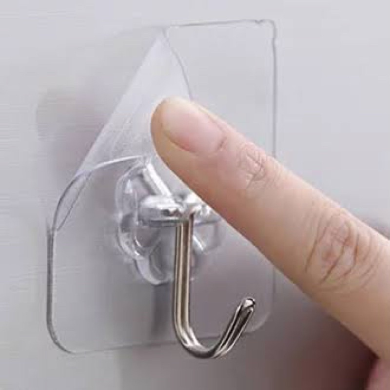 Serbagrosirmurah HOK6 Gantungan Hook Kait Tempel Dinding Keramik Pintu Holder Lap Kuat