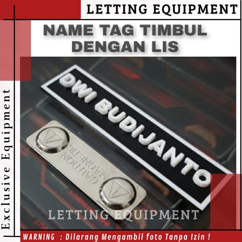 

Papan Nama - Name Tag dada Huruf timbul Perlengkapan PNS ASN Promo Terbaru Hot Produk Best Seller