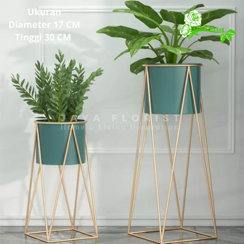 Standing Pot Bunga Minimalis Rak Pot Bunga Besi Modern Standing Pot Bunga Termurah