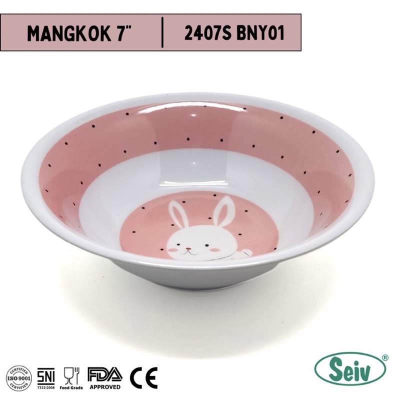 Mangkok Makan Anak  7” Melamine ONYX SEIV Karakter Anak / Mangkok Anak Gambar Lucu / Mangkok Soto ONYX SEIV