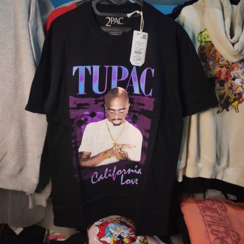 Kaos Pull & Bear Tupac Baru Original