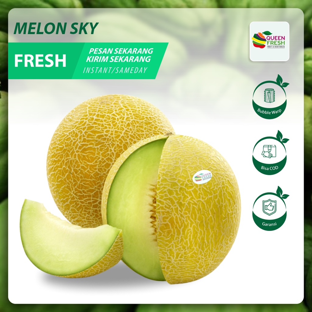 

Queenfresh Buah Buahan Melon Sky Segar Fresh Semarang 1.5 - 2 kg