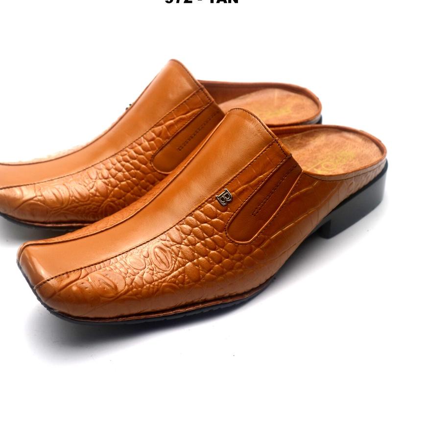 Sepatu Sandal Pria Bustong Kulit Asli Motif Buaya 972