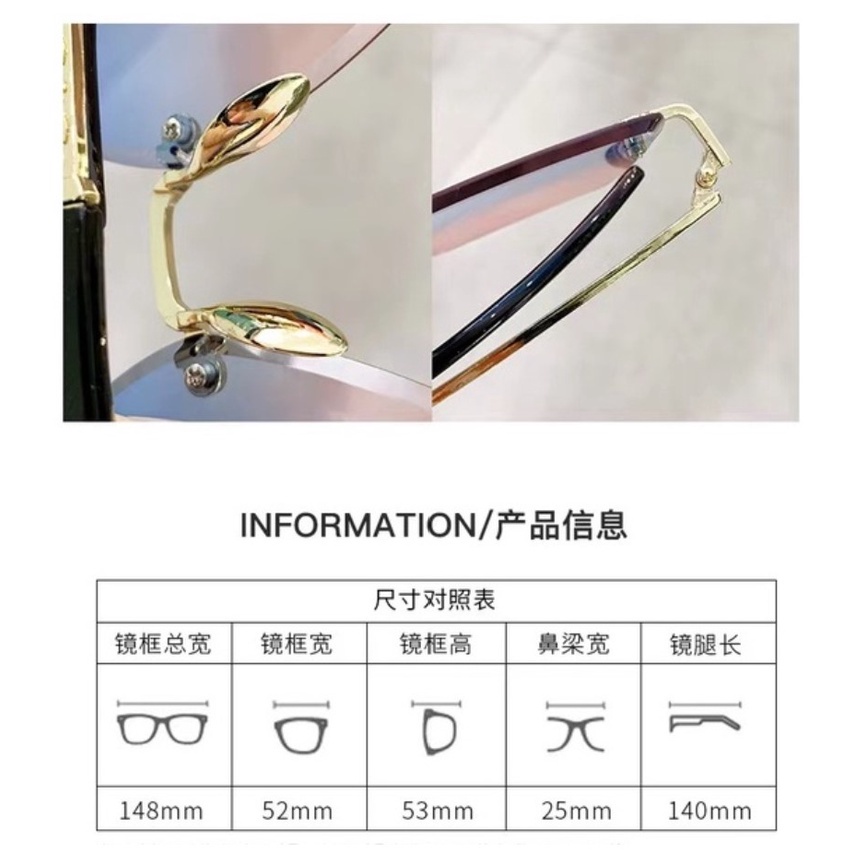 PA Kacamata Hitam Pria Wanita Metal Women Sunglasses New Arrival Import Fashion KC043