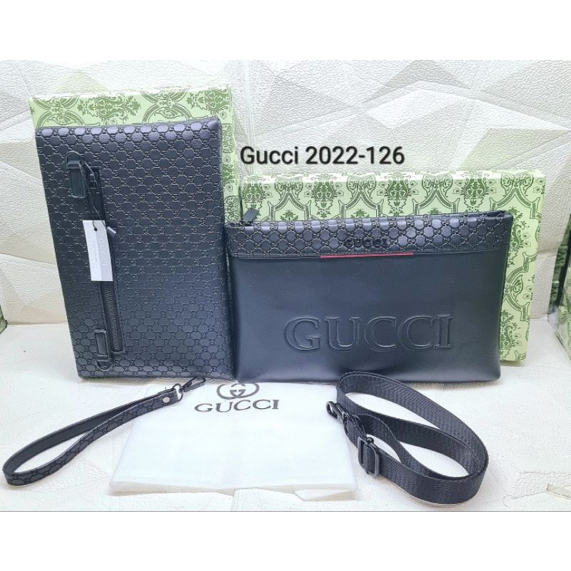 Clutch Pria/Wanita Import Premium Embos Depan Belakang Freebox