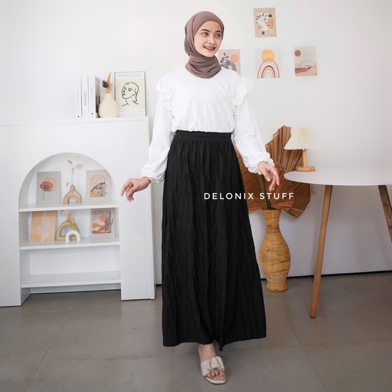 Voicca pleats skirt