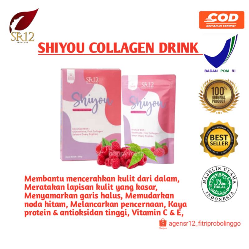 

SHIYOU COLLAGEN DRINK. MINUMAN SERBUK KOLAGEN. BANTU CERAHKAN KULIT DARI DALAM. GLOW UP MAXIMAL