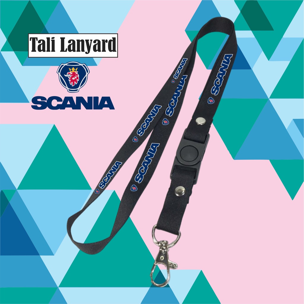 

Gantungan kunci SCANIA AB / BRAND OTOMOTIF MOBIL CAR tali lanyard band gantungan leher id card name tag