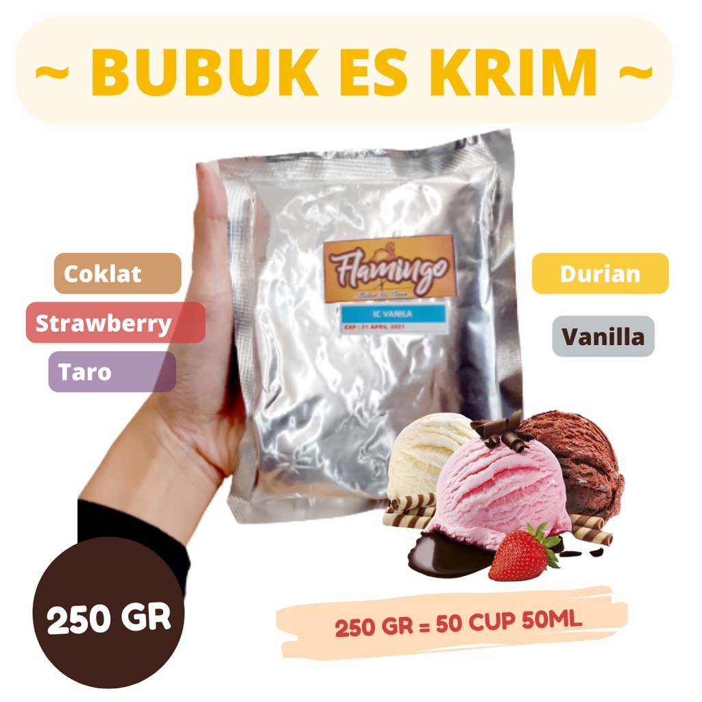 

Bubuk Es Cream Vanila Es Krim 2 Rasa Bubuk Ice Cream