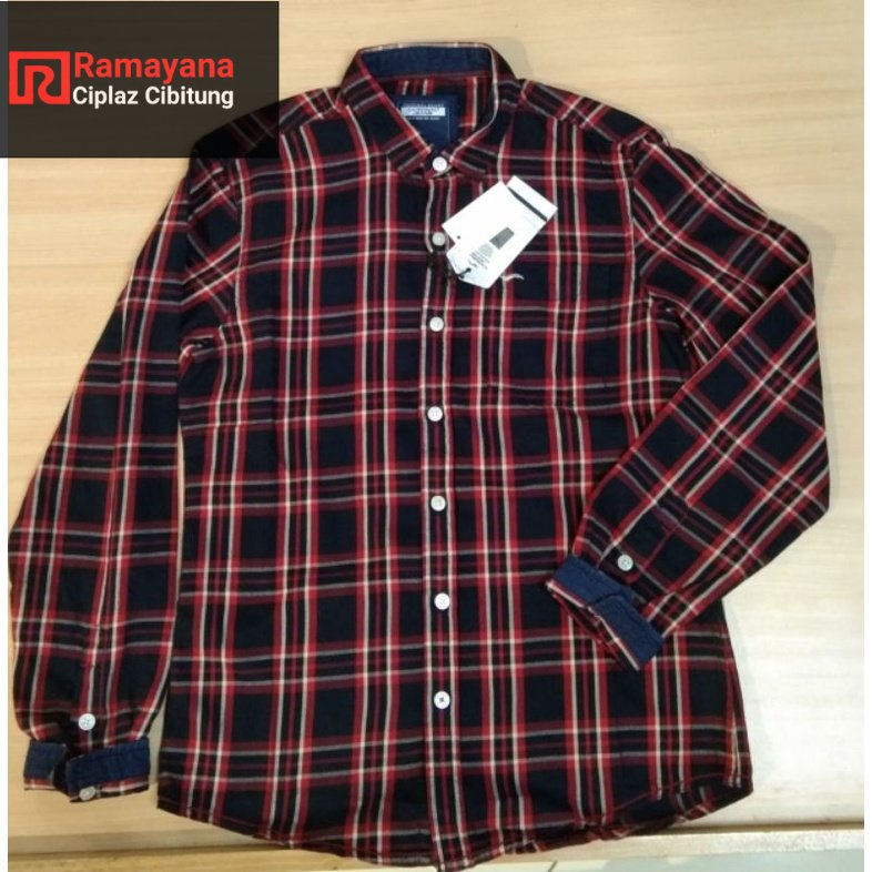 Kemeja Flannel Pria Cardinal / Original / Ramayana Cibitung