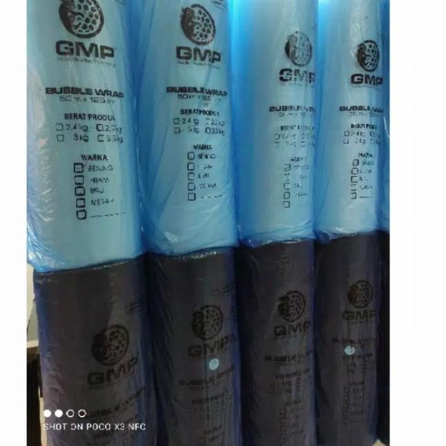 

BUBBLE WRAP GMP 2.7KG UKURAN 50M X 125CM (Persis 3KG) - Putih