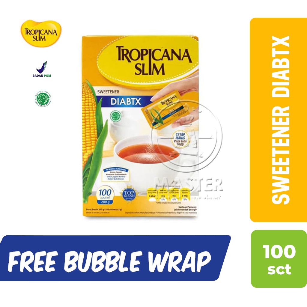 

Tropicana Slim Sweetener Diabtx - Pemanis untuk Diabetesi [100 Sachet]