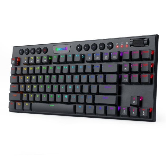 Keyboard Mechanical Redragon Keyboard RGB Ultra Low Profile HORUS TKL- K622-RGB