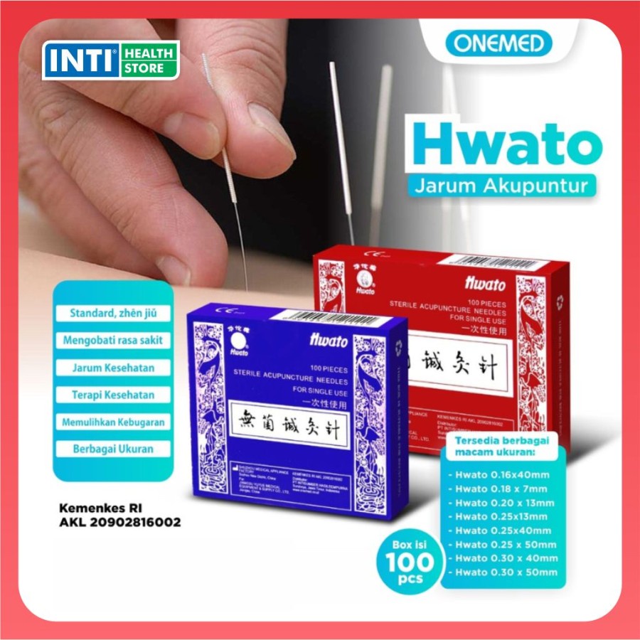 Hwato | Jarum Akupuntur Isi 100 | Sterile Acupunture Needles