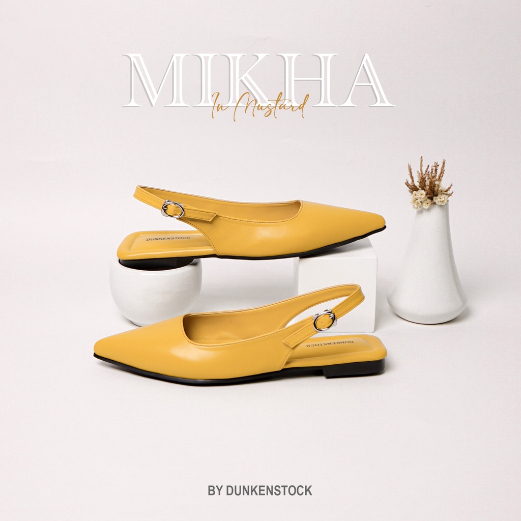 Dunkenstock MIKHA Sepatu Flat Wanita flatshoes sling back sepatu kerja wanita terbaru