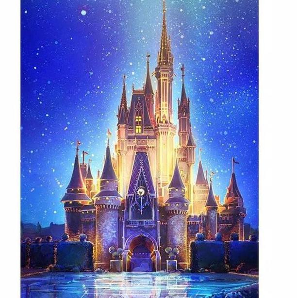 

DIY 5D Diamond Painting Paint By Number Drill Kit Lukisan 30*40cm - Disney 709