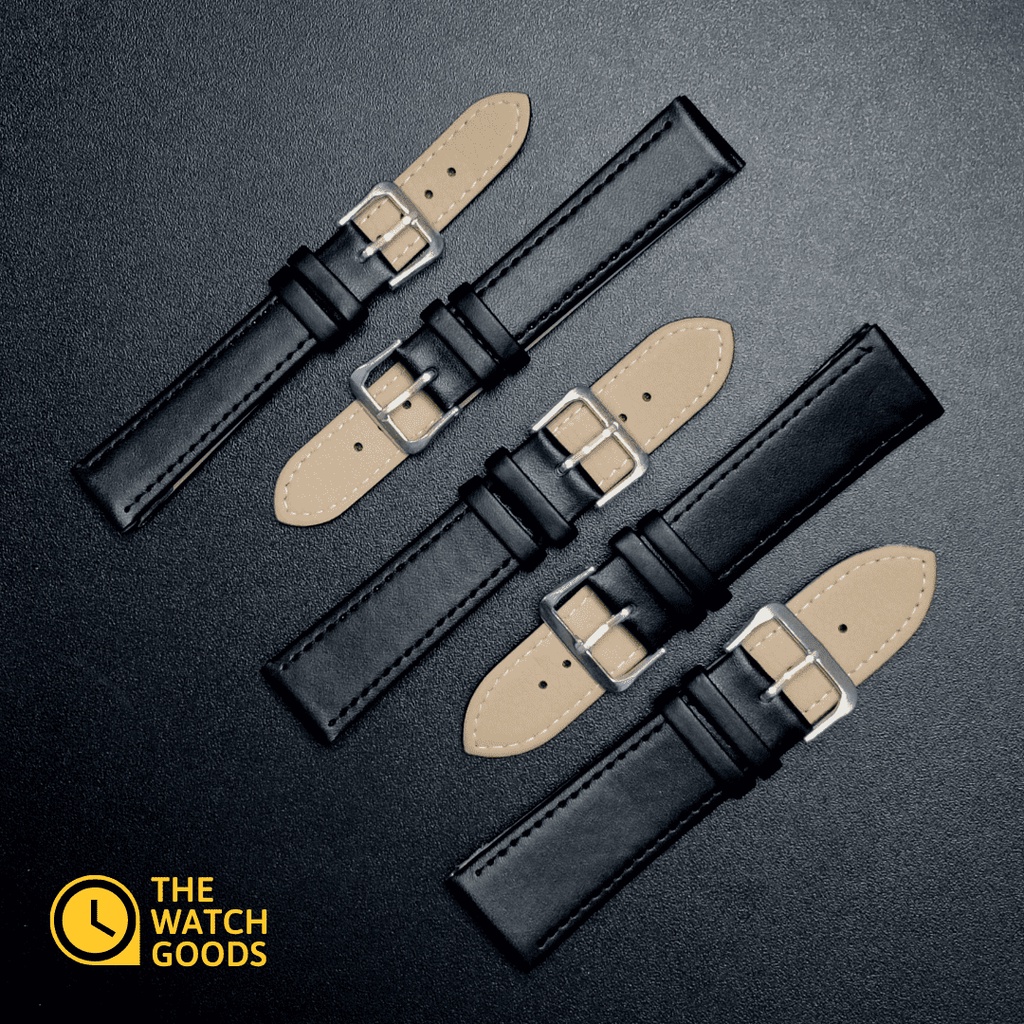 [PREMIUM QUALITY] Leather Watch Strap Time King 16mm 18mm 20mm 22mm 24mm | Tali Jam Tangan Kulit Grade B