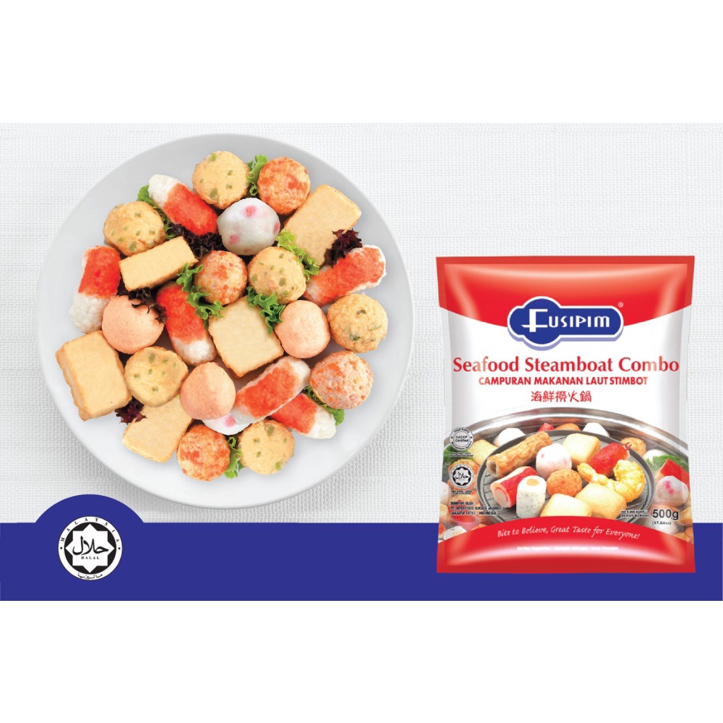 Makanan Laut Shabu Campuran Frozen Food Fusipim Seafood Steamboat Combo 400Gr