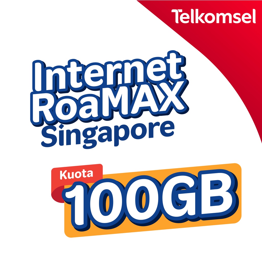 Paket Internet RoaMAX Singapore - Telkomsel  100Gb / 7 Hari