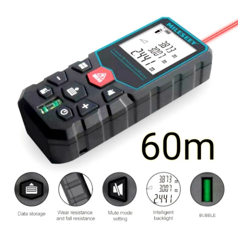 Mileseey Laser RangeFinder X5 Meteran Digital Laser Finder 60M