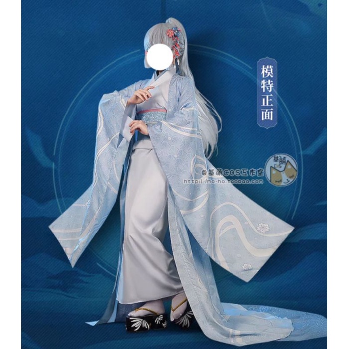[ RENTAL ] AYAKA KASEN Brand Gimeng Cosplay Kostum Genshin Impact Irodori Festival Event Kamisato Th
