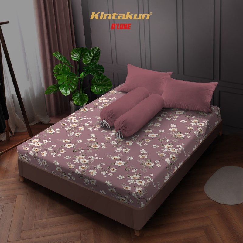 Kintakun Sprei 200 Super King Flower Dluxe Nirmana Microfiber B2 20 cm (5in1)