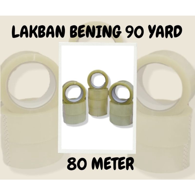 

Lakban Bening 90 Yard 80 Meter Lem Kualitas Terbaik Selotip (SATUAN)