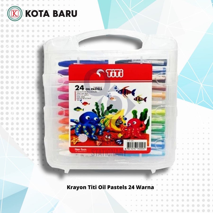 

Krayon Titi Oil Pastels 24 Warna