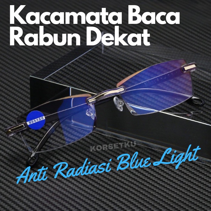 Kacamata Baca Plus Rabun Dekat Anti Radiasi Blueray Blue Light Ultra Ringan Pria Wanita Reading Glasses