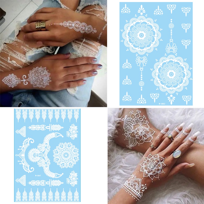 Henna Instan Putih Hena Tatoo Tattoo Pengantin Hena Wedding