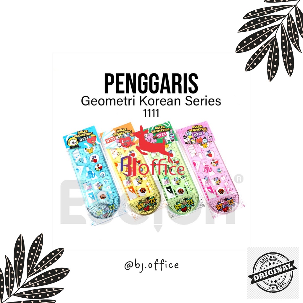 

Penggaris Geometric 1111 Motif Lucu