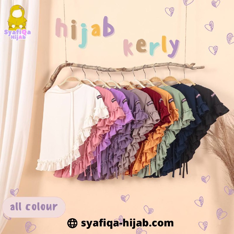 Jilbab Kerly By Syafiqa Bergo Anak 0-9 Tahun