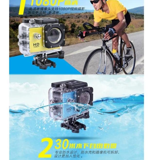 Sport Action Camera 1080P / Sportcam 1080P NON WIFI Gopro - Putih