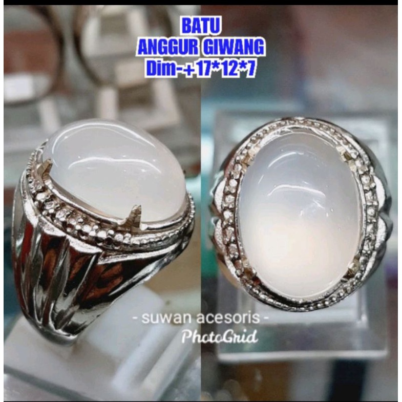 Batu akik anggur giwang jaminan asli natural01