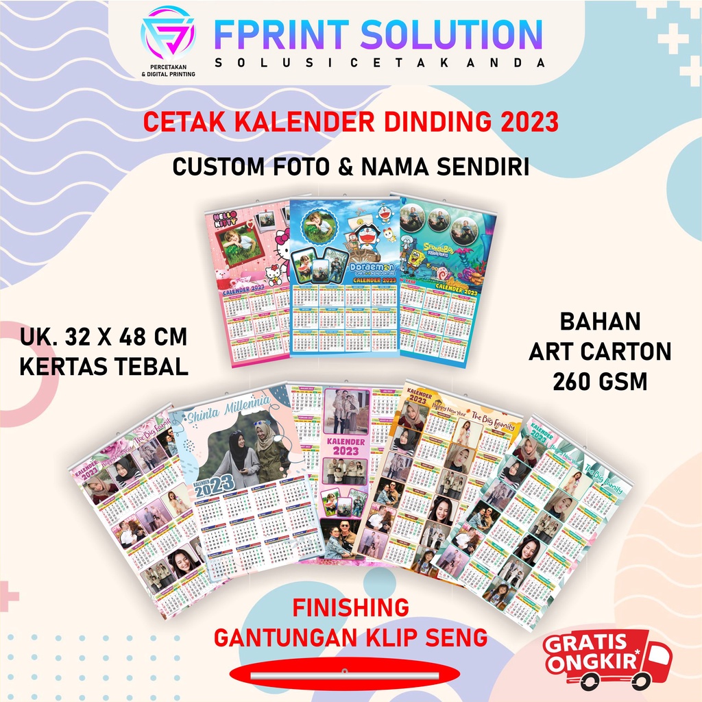 Jual KALENDER CUSTOM FOTO | Shopee Indonesia