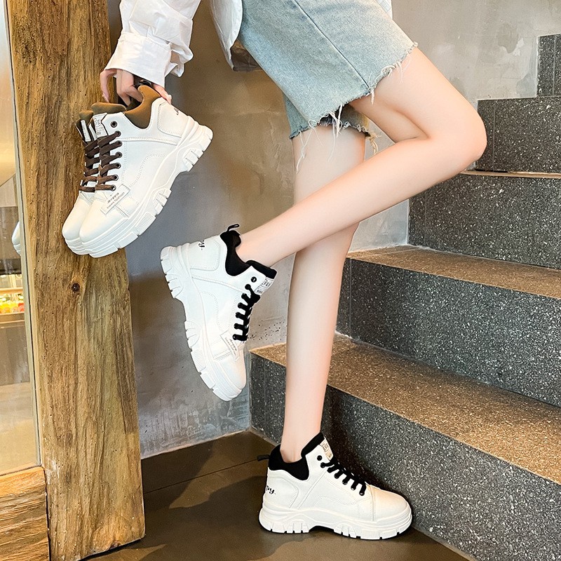 AVANCEID 1920 Sepatu Sneakers Boots Wanita Docmart Hitam Import