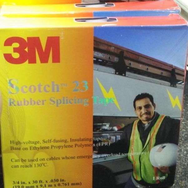 Isolasi 3M Scoth 23+ Isolasi Rubber Tape scoth 23 3M