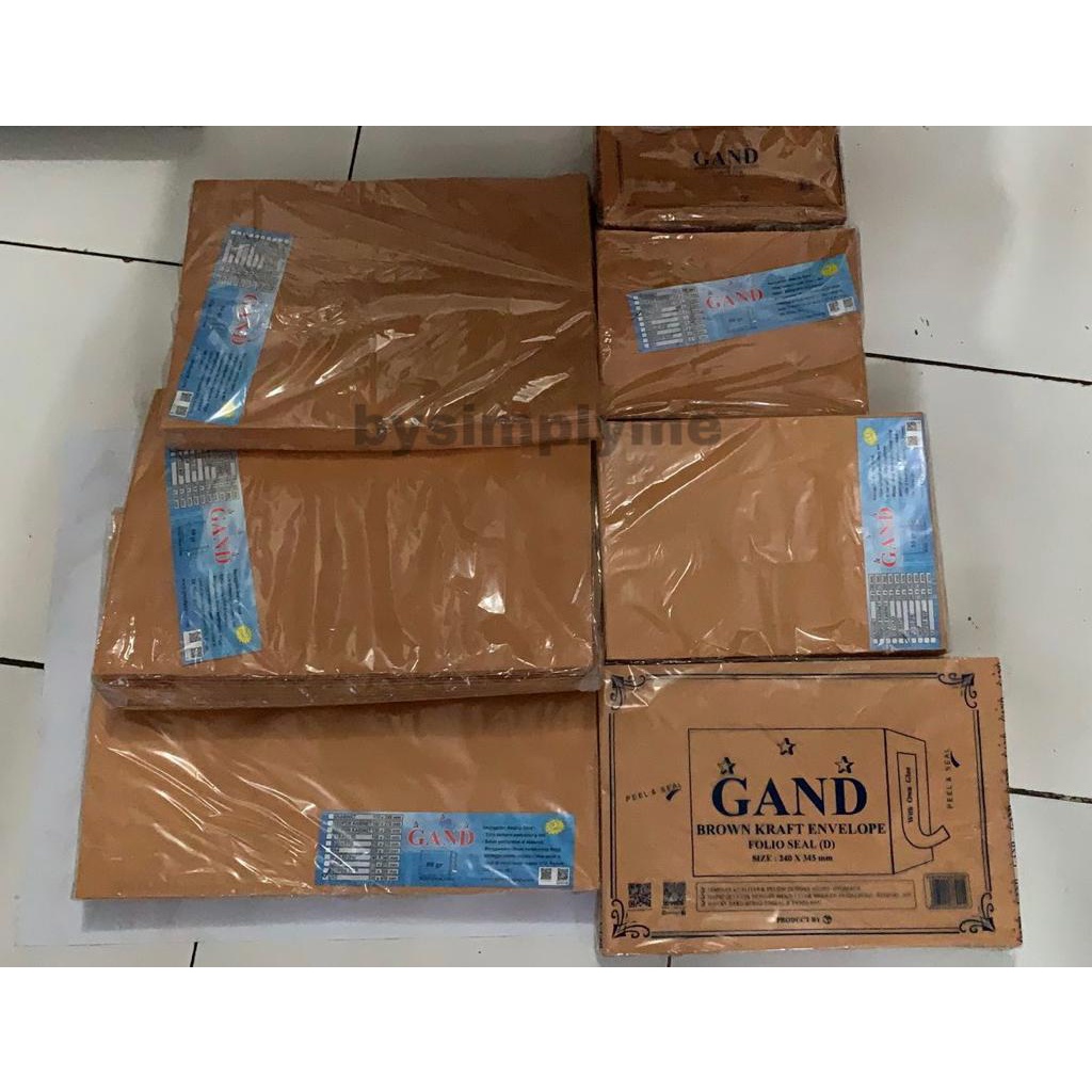 

RK MAP / AMPLOP COKLAT DENGAN SEAL UKURAN C (1/2 FOLIO) 190X250 MM / MAP COKLAT DENGAN LEM ISI 100