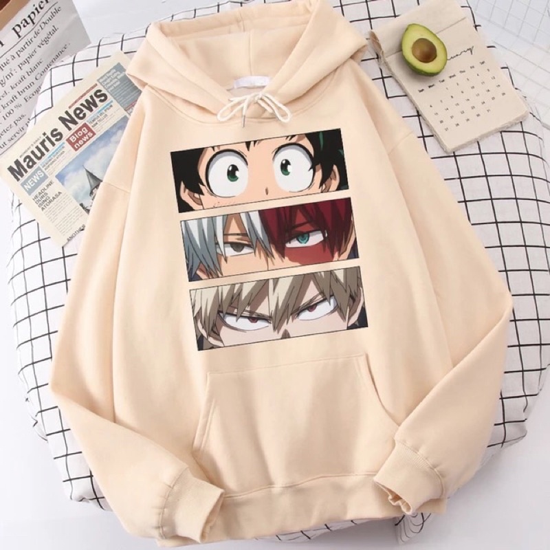 Sweater Hoodie Anak Laki-Laki Perempuan BOKU NOO HERO ACADEMIA | Jaket Anak Bahan Lembut (SABLON DTF)