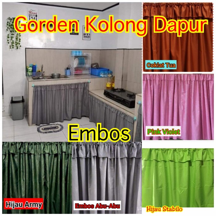 Gorden Gorden Kolong Dapur Polos