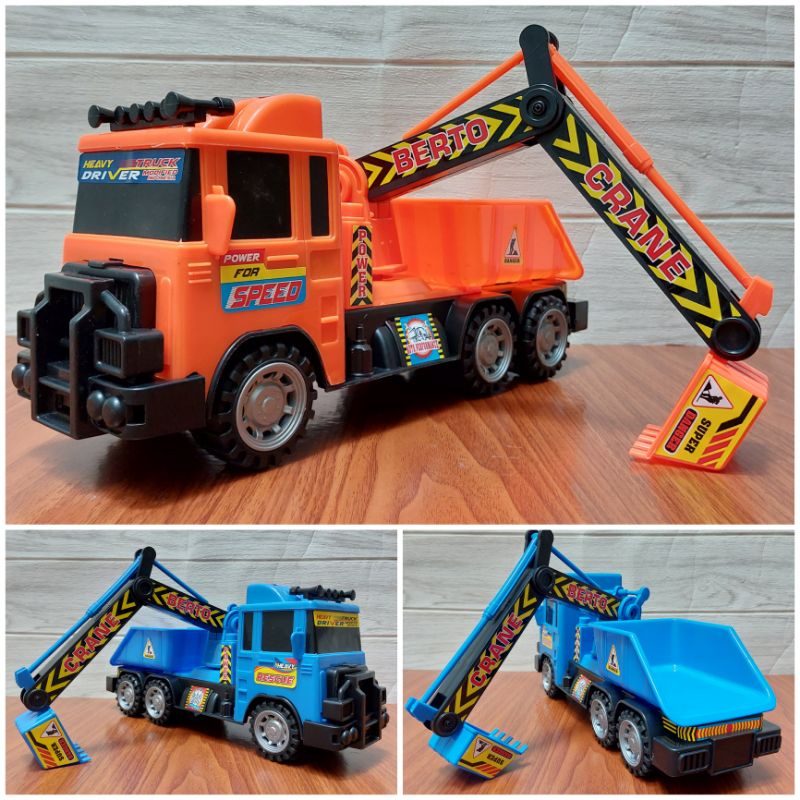Mainan Truk Beko Alat Pengeruk Mobil Mobilan Anak