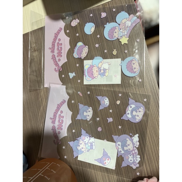 READY INA| NCT 127 SANRIO DOYOUNG JISUNG CLEAR STICKER ONLY NO PC