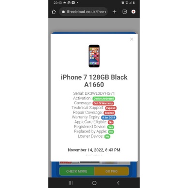 PHONE 7 7G Baseband Minta bypass