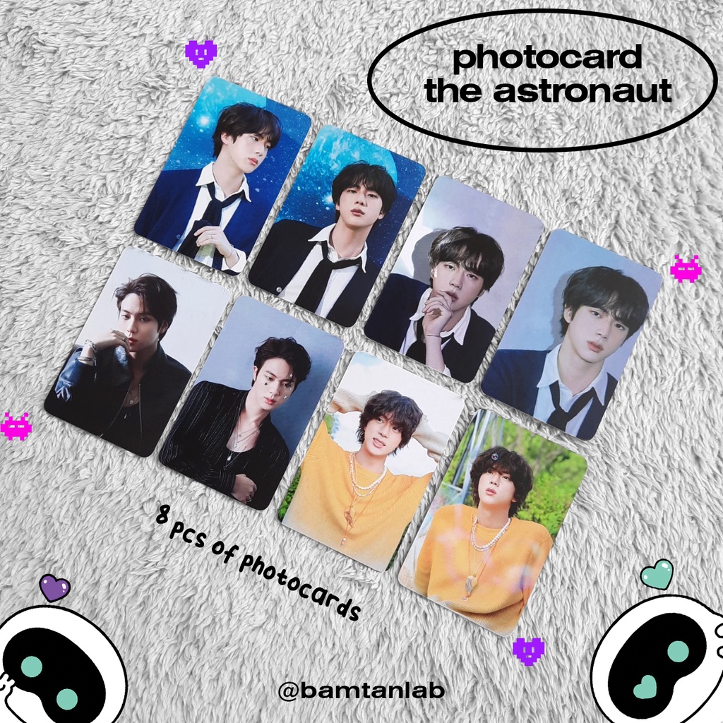 PC PHOTOCARD UNOFFICIAL THE ASTRONAUT / JIN BTS ( INCLUDE POCA HOLDER PLASTIK)