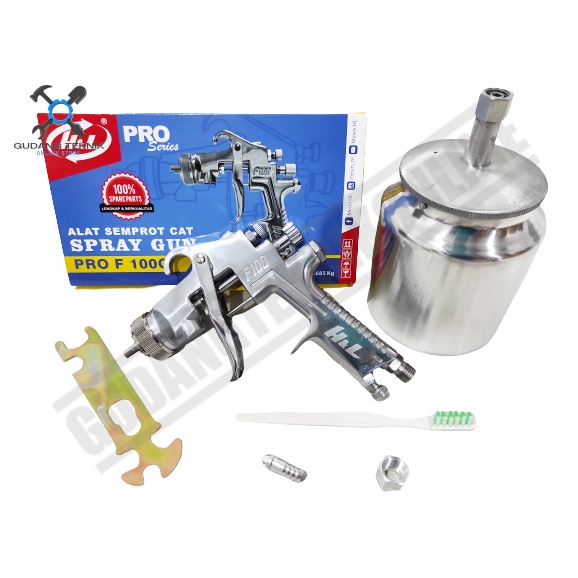 Spray Gun Tabung Atas Bawah F75 F100 HL HNL H&amp;L / Alat Semprot Semprotan Cat Spraygun F 75 100 Tabung Bawah HNL